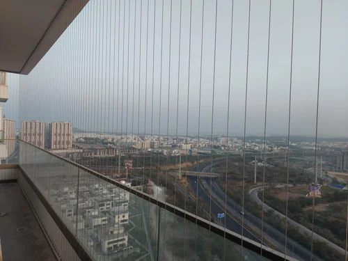 balcony invisible grills design